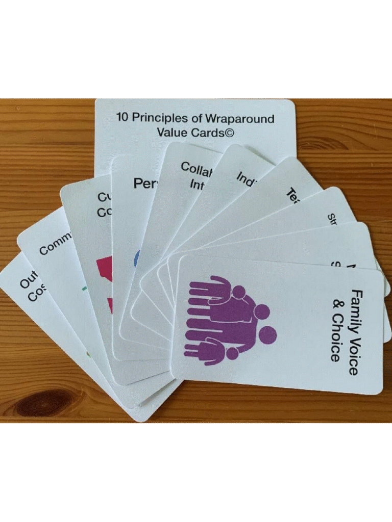 10 principles of wraparound value cards
